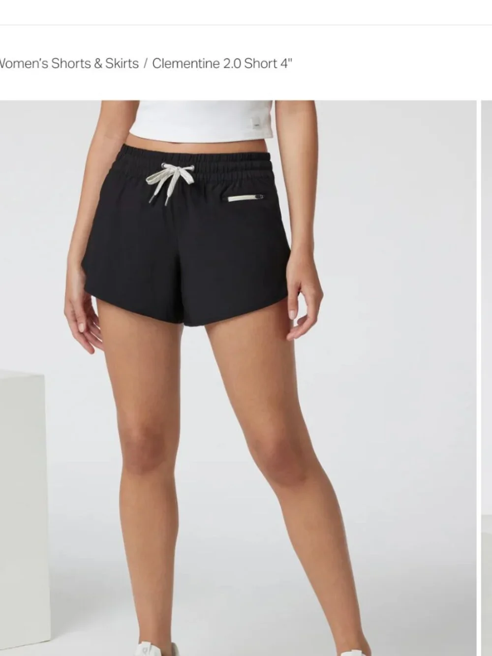 Vuori Clementine 2.0 shorts Navy small - Picture 6 of 6